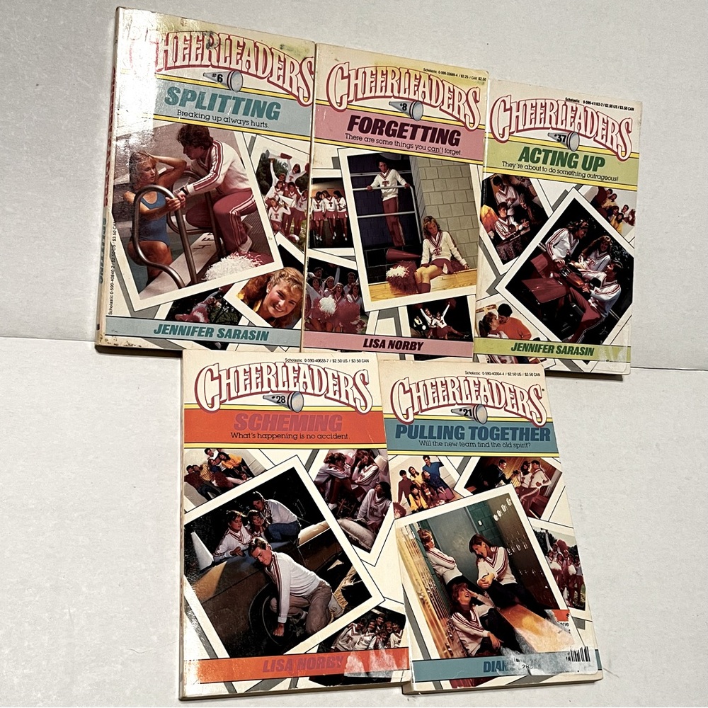 Cheerleaders Bundle of Five (5) Books‎ Young Adult Youth Fiction Vintage Cheer